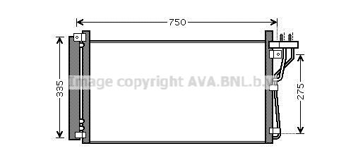 AVA QUALITY COOLING Конденсатор, кондиционер HY5184D